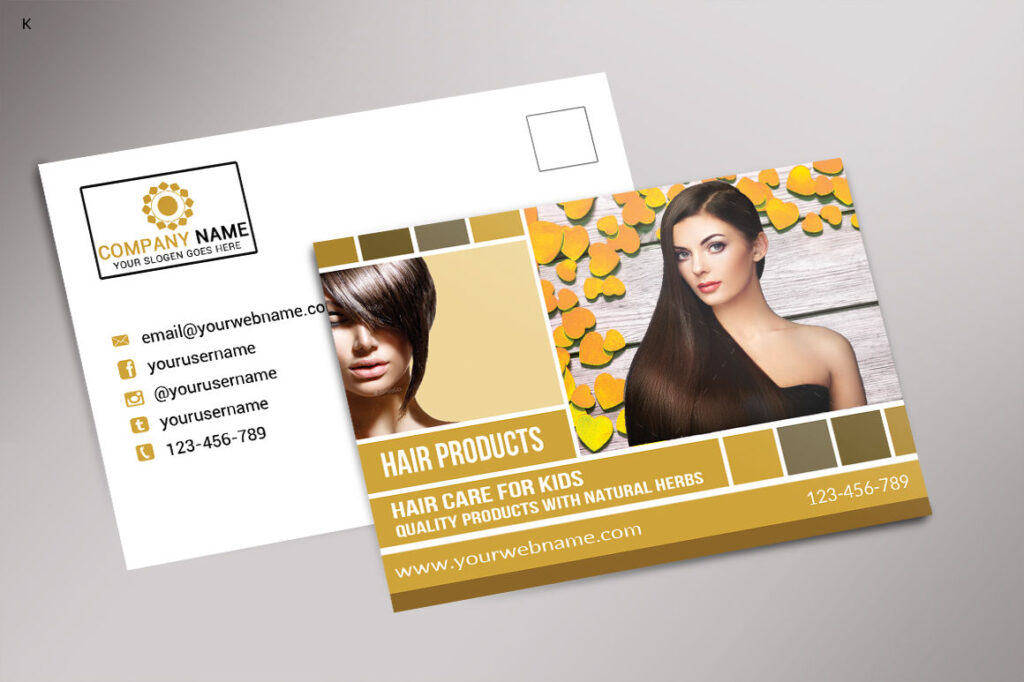 Business hair product cards​