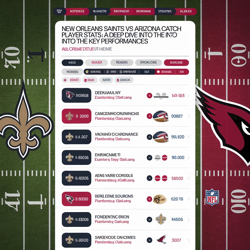 New orleans saints vs arizona cardinals match player stats​