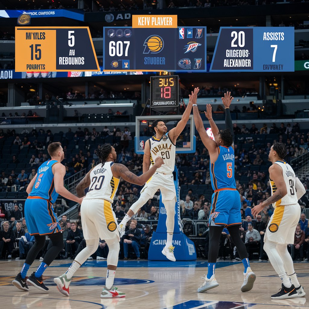 Pacers vs okc thunder match player stats​