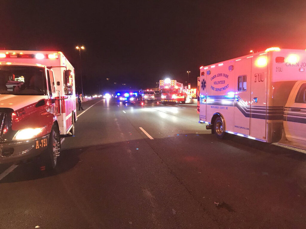 Creash on 270 jersey barrier friday